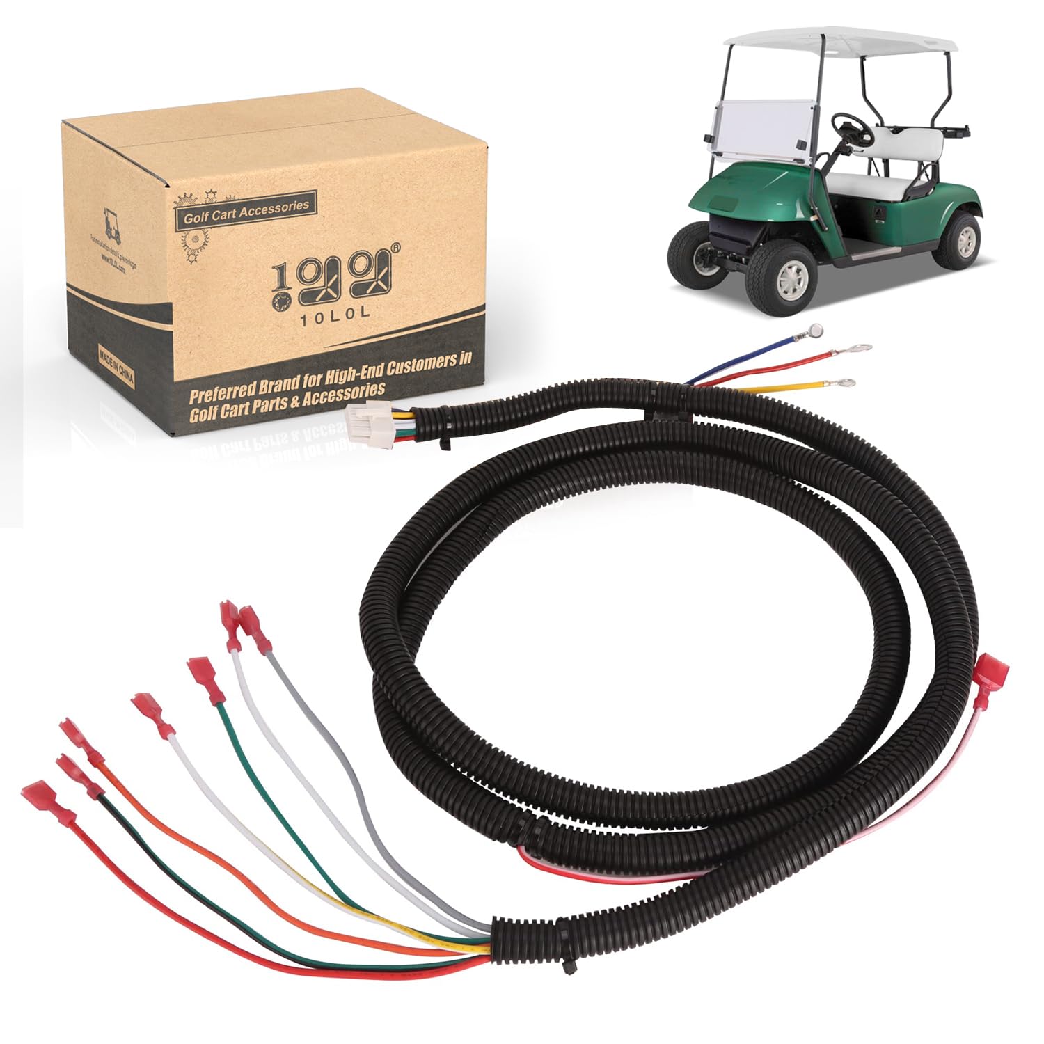 Photo 1 of 10L0L Golf Cart Control Wiring Harness fit EZGO Electric&Gas TXT PDS Models 36V/48V,OEM 74324-G01,74324-G02