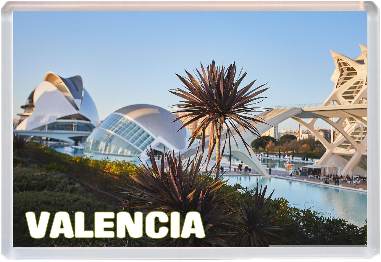 Baked Bean Store Multicolor Valencia - Spain - Jumbo Fridge Magnet 96 X 67Mm Bbsfhm1625