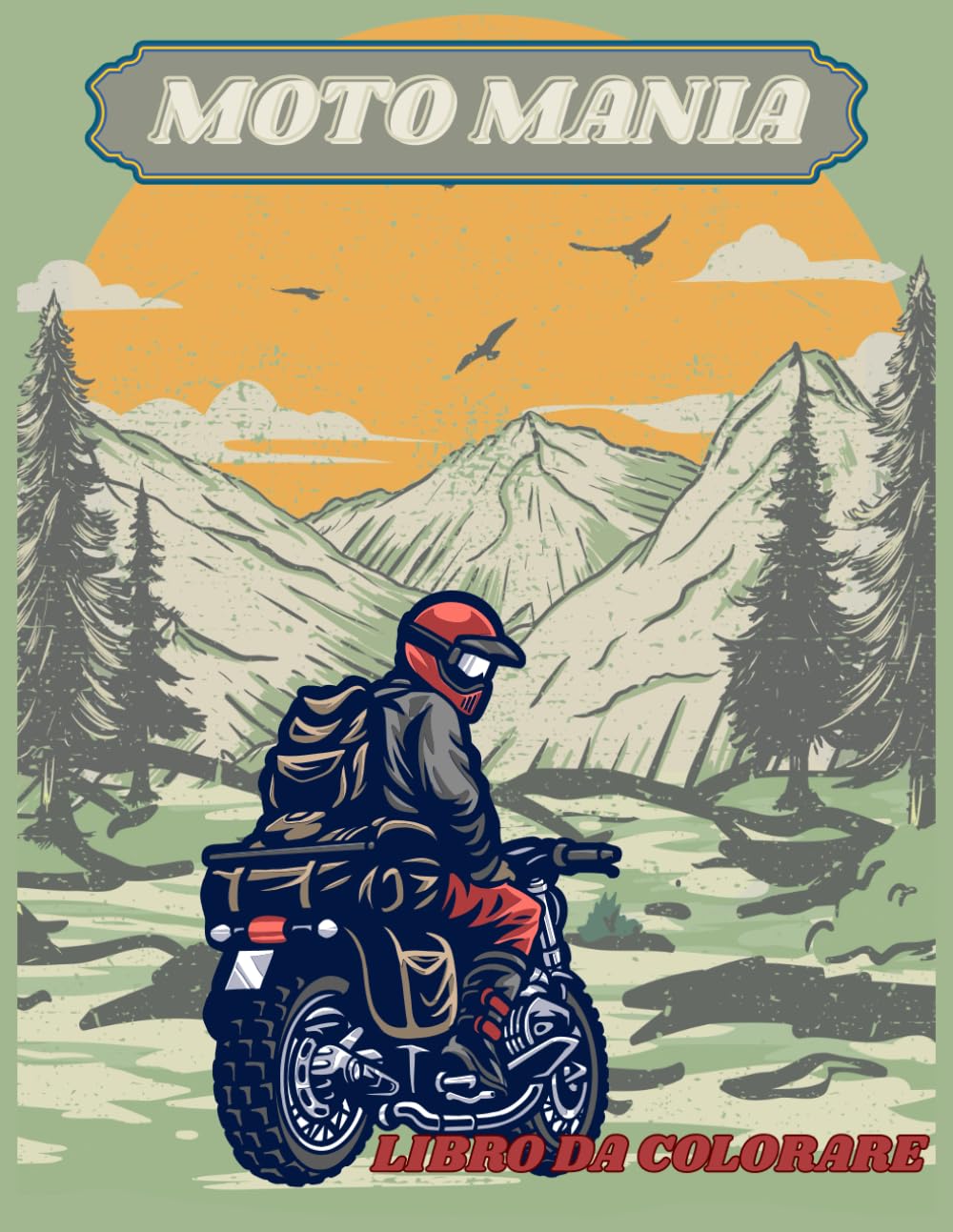 Moto Mania: Libro da Colorare per Adulti con disegni dettagliati di moto classiche, sportive e custom | Perfetto per relax, concentrazione, creatività e sollievo dallo stress