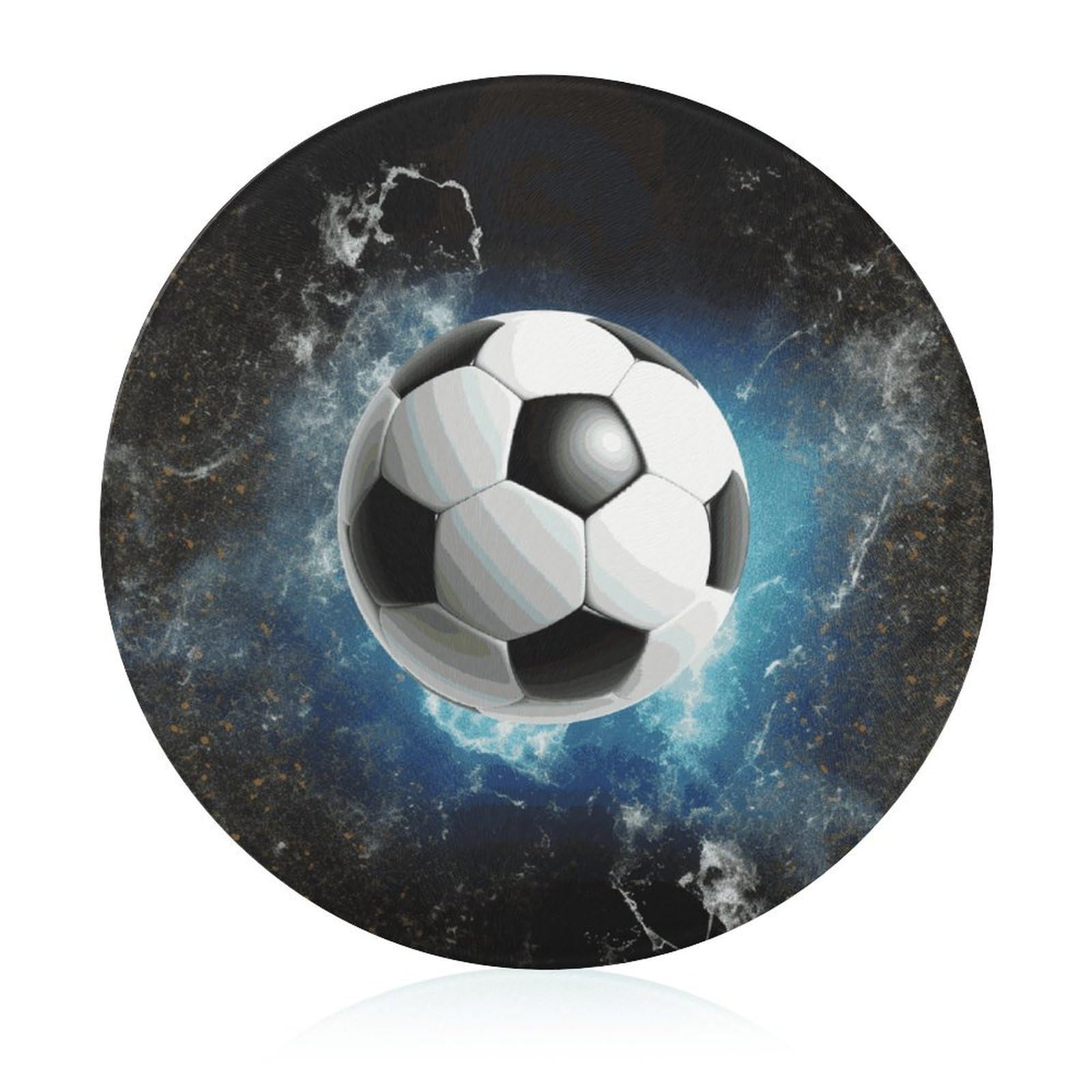Tagliere rotondo per sport da calcio, facile da pulire, taglieri per cucina di grandi dimensioni 7,9, taglieri essenziali da cucina, comodo per carne e verdure