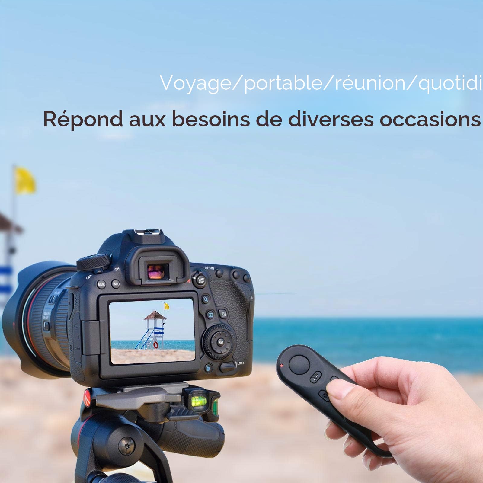 Télécommande d'appareil Photo pour Canon R3 R5 R6 R RP M50 M6 Mark II 90D 6D Mark II 800D 850D Rebel SL2 T7i PowerShot SX70 HS G5 X Mark II G7 X Mark III, remplacer BR-E1
