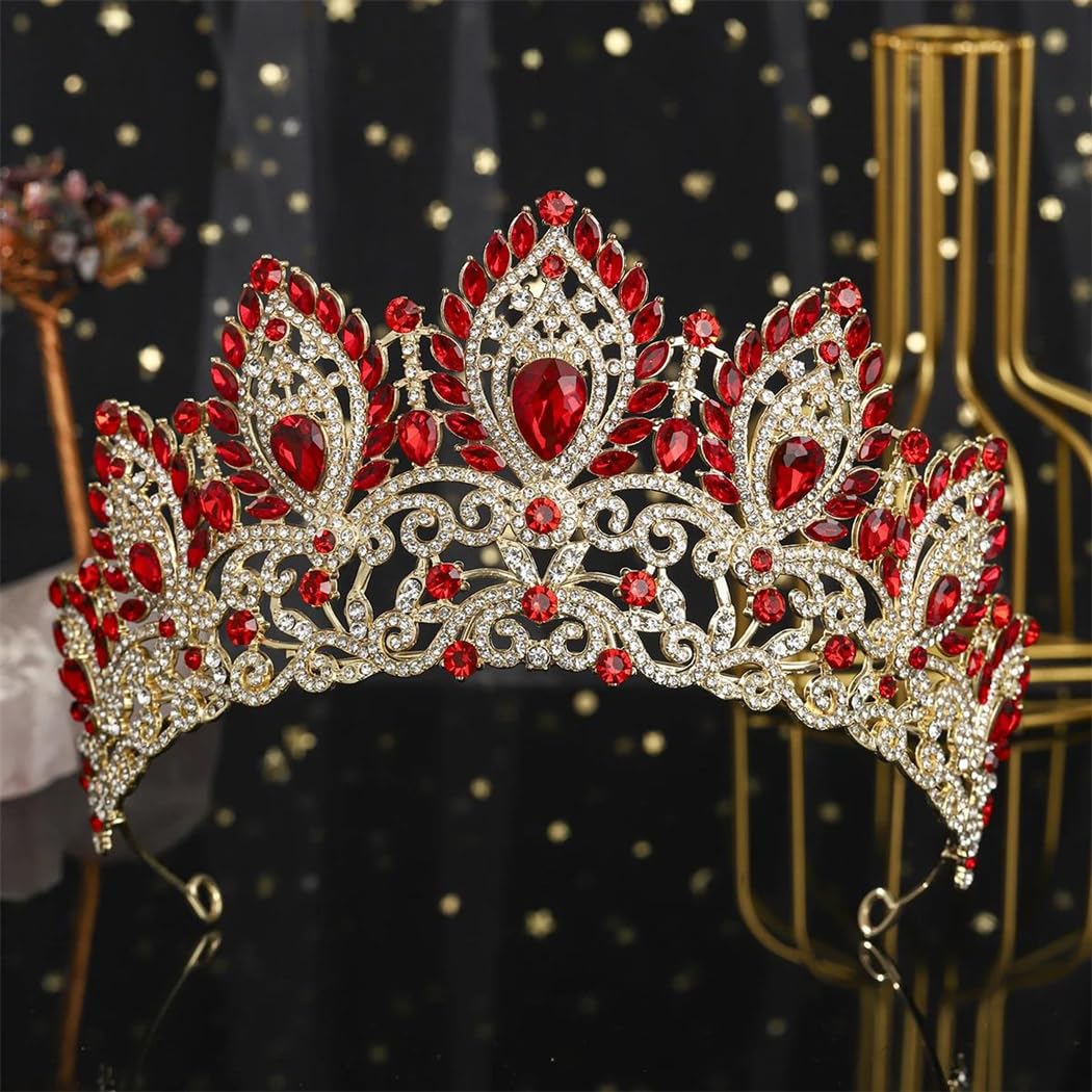 Women Crystal Leaf Alloy Bridal Tiara Rhinestones Wedding Banquet Princess Hair Headpiece