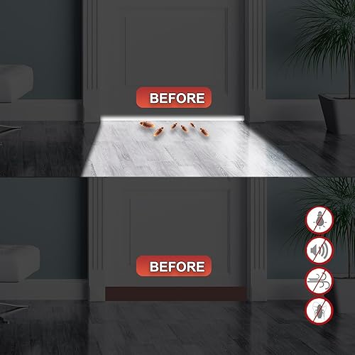 Miniatura 5 de Tope de puerta para debajo de la puerta para puertas exteriores e interiores, tira de barrido de puerta debajo de la puerta, bloqueador de