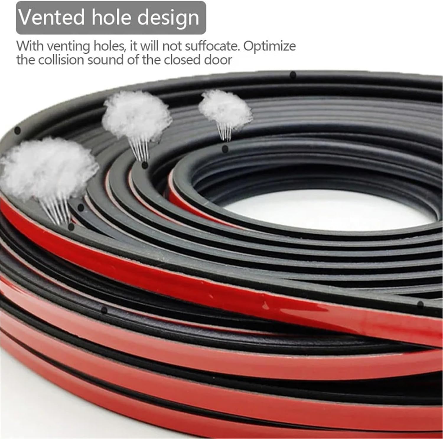 25m Car Rubber Seal Strip Auto Protector Sealing Strips Car Door Rubber Seals for Car Door Trunk Hood Sealant Sound Insulation(5 Meters)