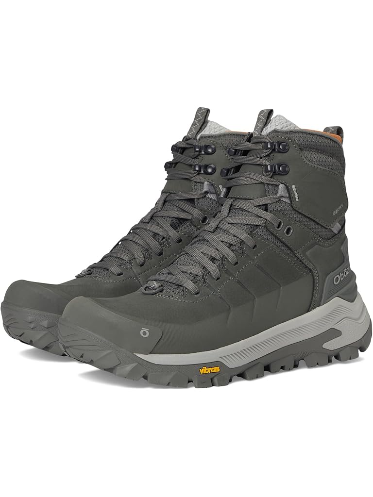 Gray Oboz Bangtail Mid Insulated B-Dry