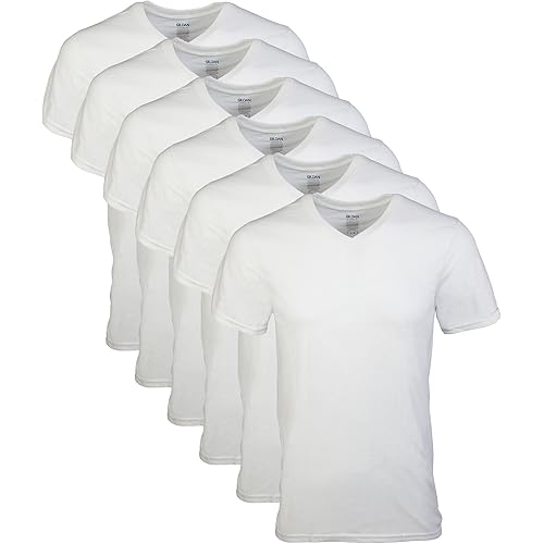 Gildan Men's V-neck T-shirts, Multipack, Style G1103