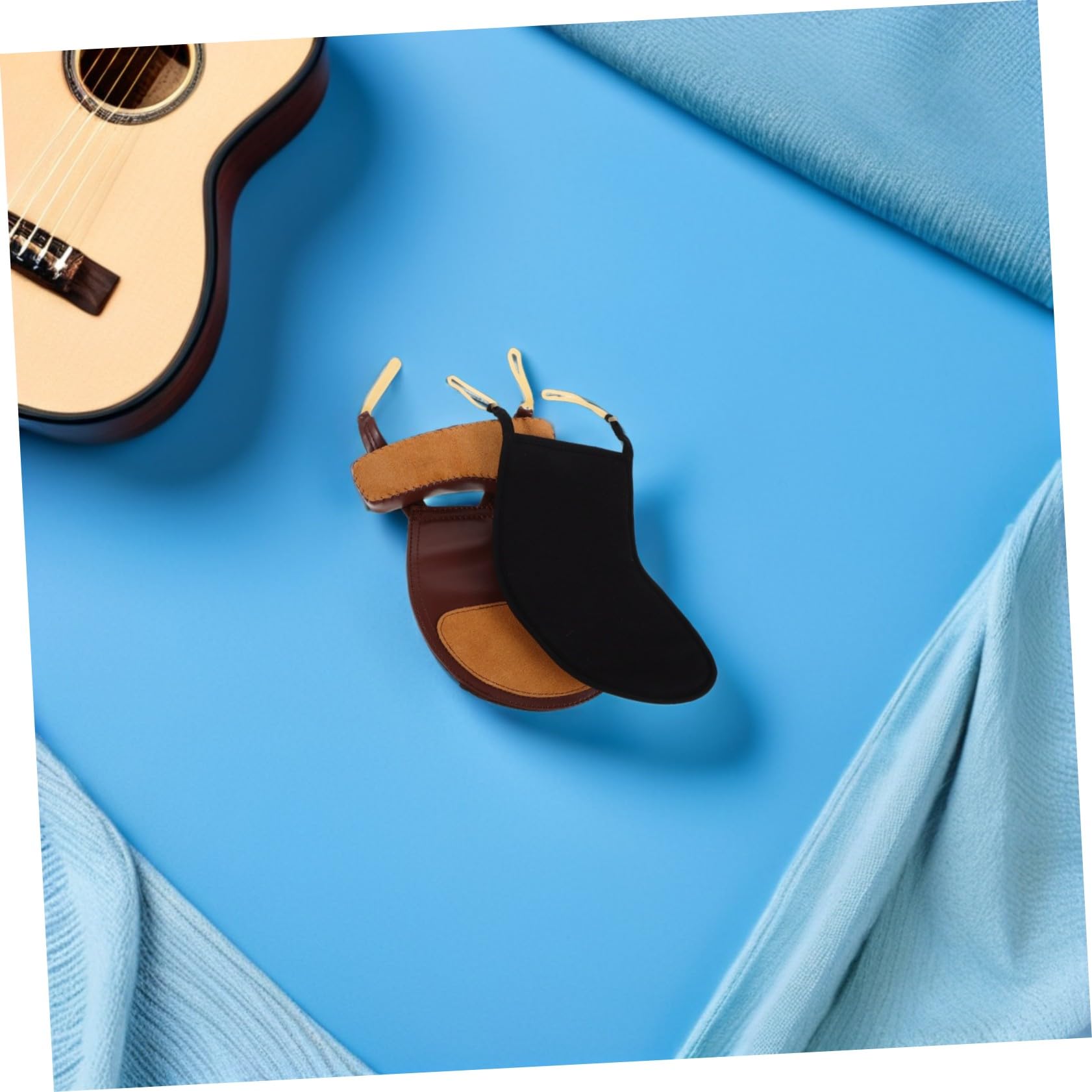 SUPVOX 2piezas Accesorios Para Violín Almohadillas Protectoras Para Hombrera Fundas De Algodón Para Mentonera De Violín y Practicar Instrumentos Musicales