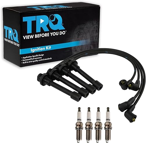 Miniatura 129 de TRQ Kit de bujías de 5 piezas de bujías de iridio compatibles con Chevrolet Aveo 2004-2008 Aveo5 2004-2008