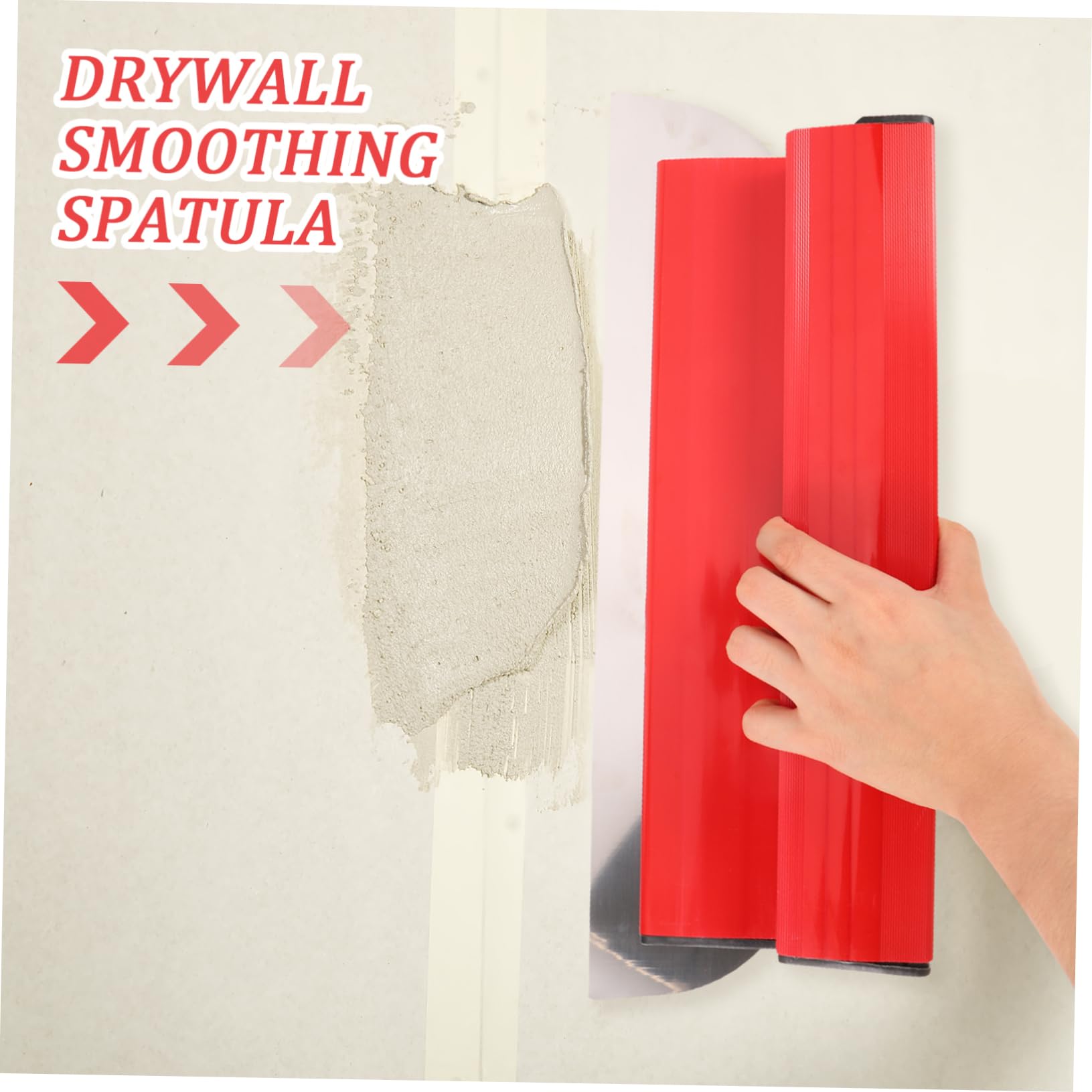jojofuny Spatola per Cartongesso in Acciaio Inox, Set, Impugnatura Comoda e Uso Semplice per Lisciare Pareti in Casa