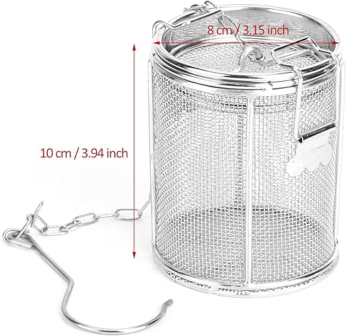 Miniatura 9 de Filtro de especias, diseño de malla de alambre de acero inoxidable, colador de té, condimentos de sopa, filtro de cesta de separación para cocina