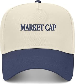 Market Cap Hat | Funny Premium Adjustable Snapback Baseball Vintage Trucker Hats for Men & Women