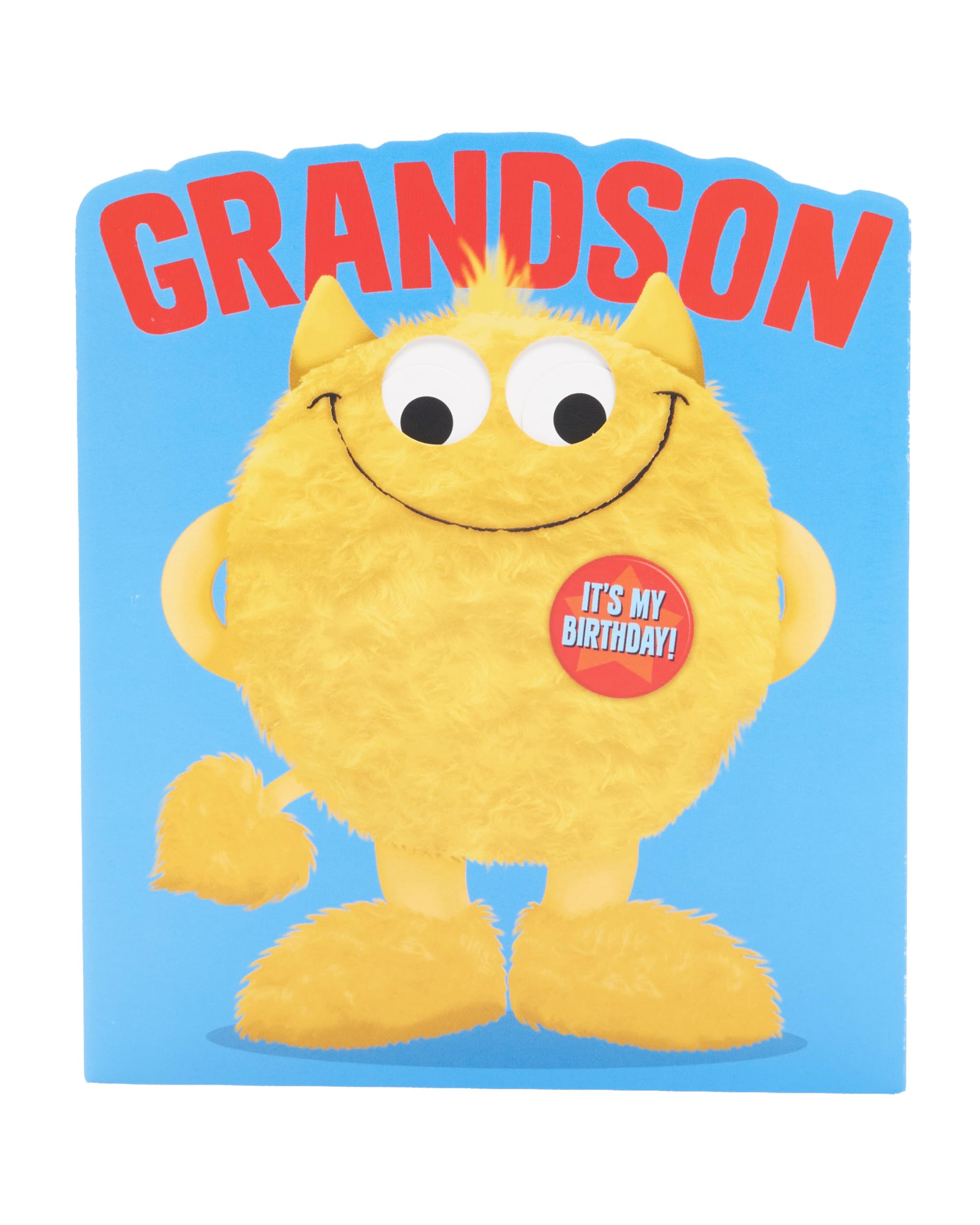 UK Greetings Birthday Card for Grandson - Googly Eyed Monster Design