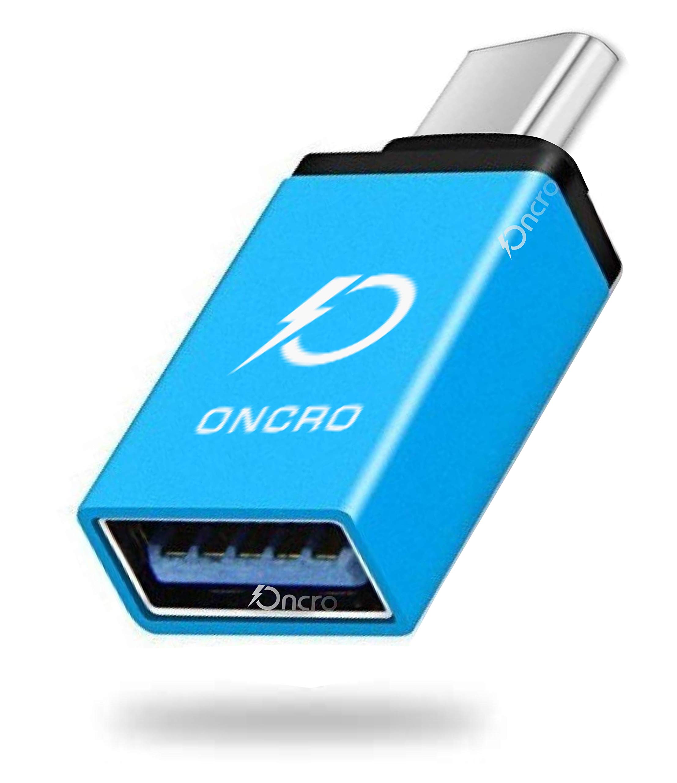 ONCROBlue Metal High-Speed USB Type C Adapter, Female USB A to USB C 3.0 Male OTG Adapter/Converter for Laptop, Mobile & Other Compatible C Type Devices, with OTG Support