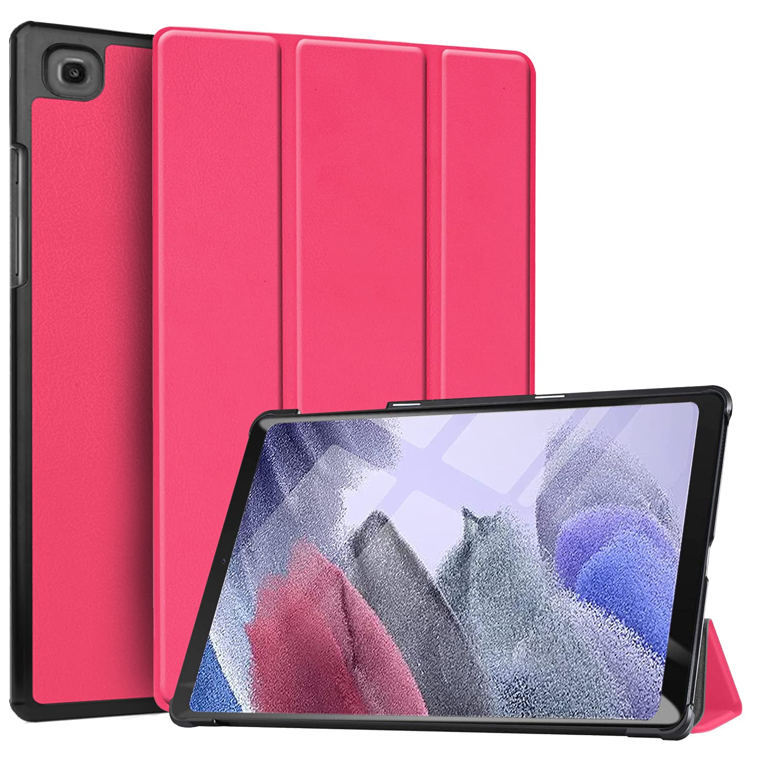 Robustrion Smart Trifold Hard Back Flip Stand Case Cover for Samsung Tab A7 Lite Cover 8.7 Inch Samsung Galaxy Tab A7 Lite Cover SM-T220/T225 -Hot Pink (B098938KM4) Amazon Price History, Amazon Price Tracker