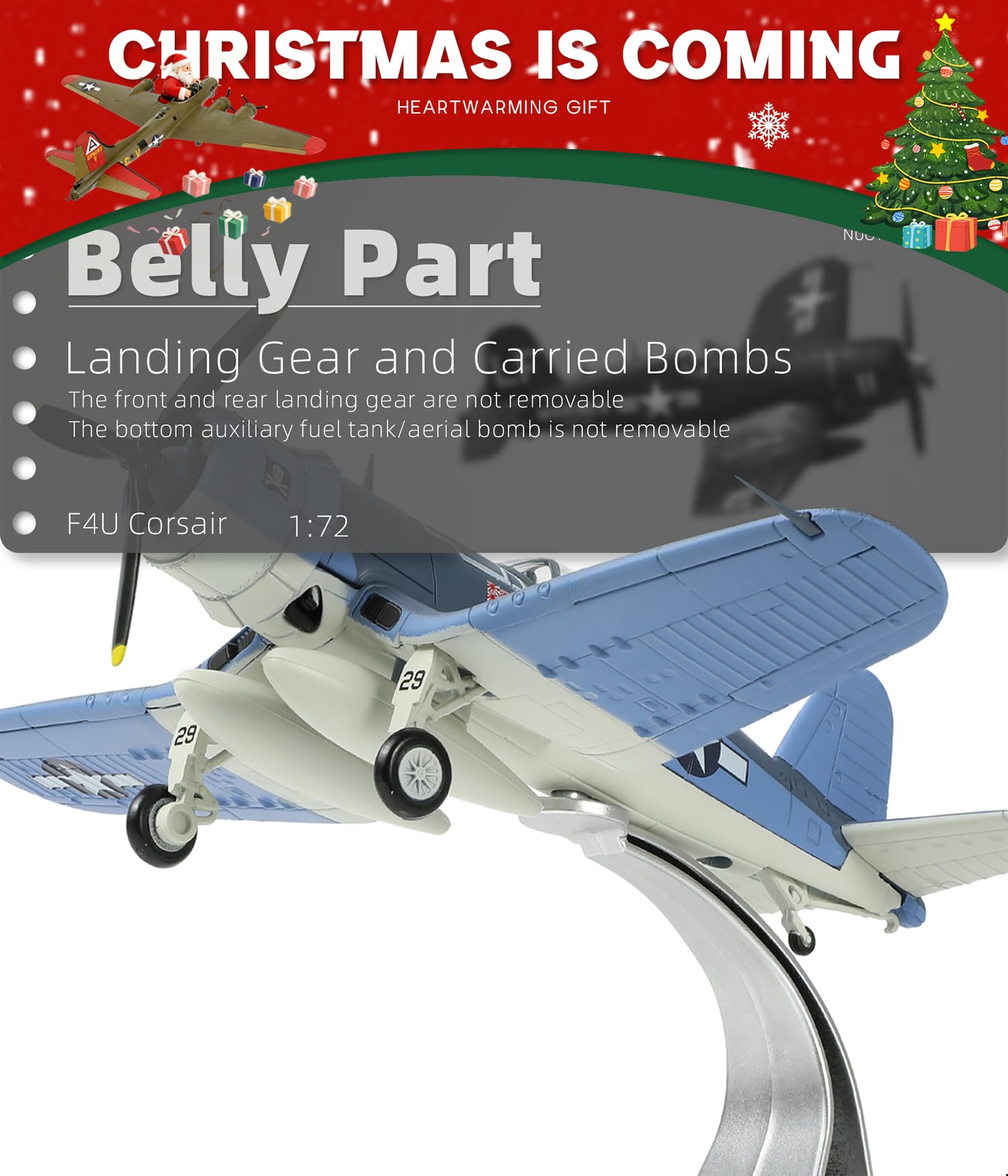 Amazon.co.jp: NUOTIE 1/72 スケール USA F-4U 戦闘機モデル 第二次