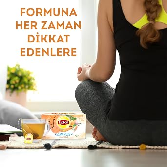 Lipton Slim Plus Kayısılı Bitki Meyve Çayı, 20'li