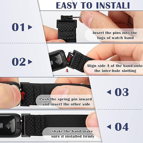 Miniatura 6 de Bcuckood Compatible con Fitbit Inspire 3Inpsire 2InspireInpsire HRAce 2Ace 3 bandas, pulsera elástica ajustable de repuesto para mujeres, hombres,