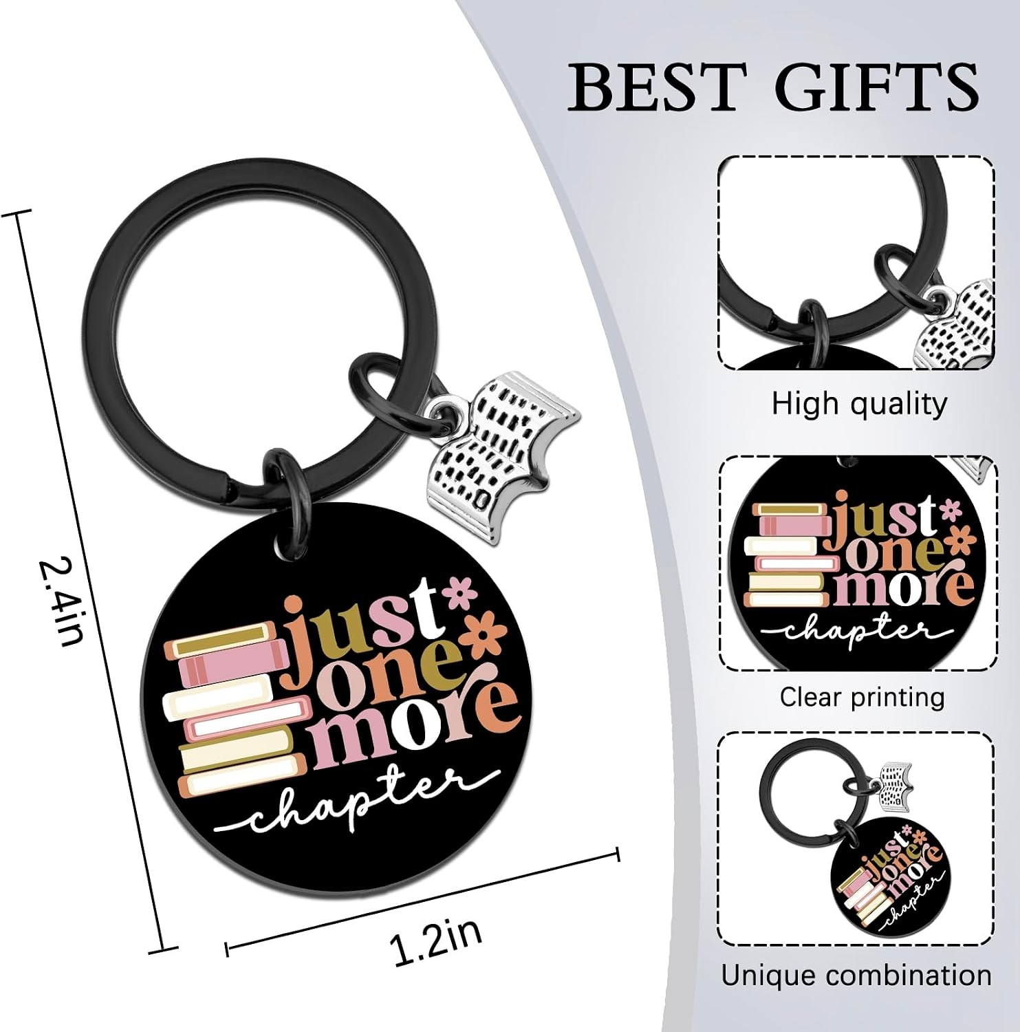 Book Lovers Gifts for Women Book Accessories for Women Bookish Keychain