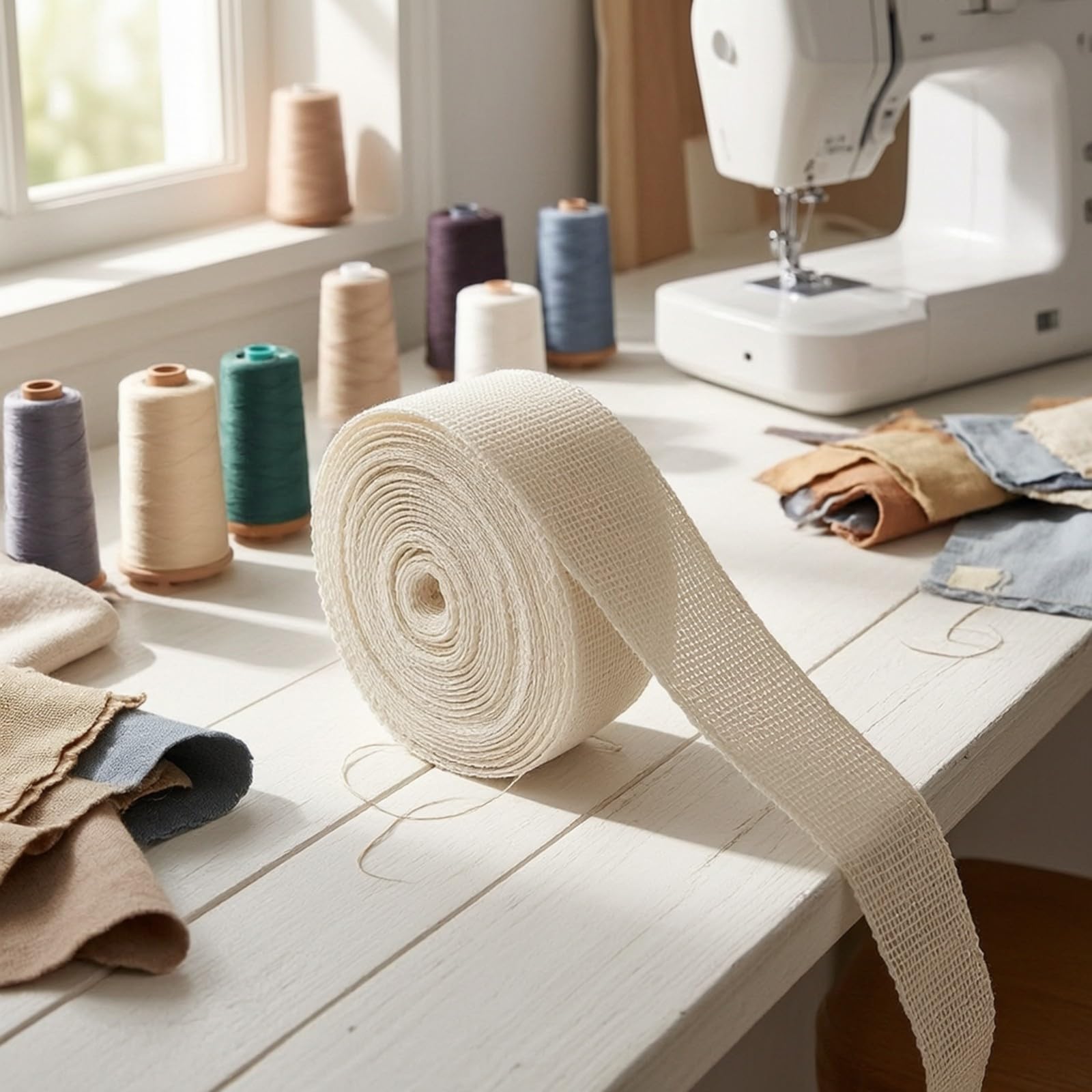 Costura sin Costuras Entretela Resina con Malla Tejida Portátil para Costureros, 3.5CMx30M