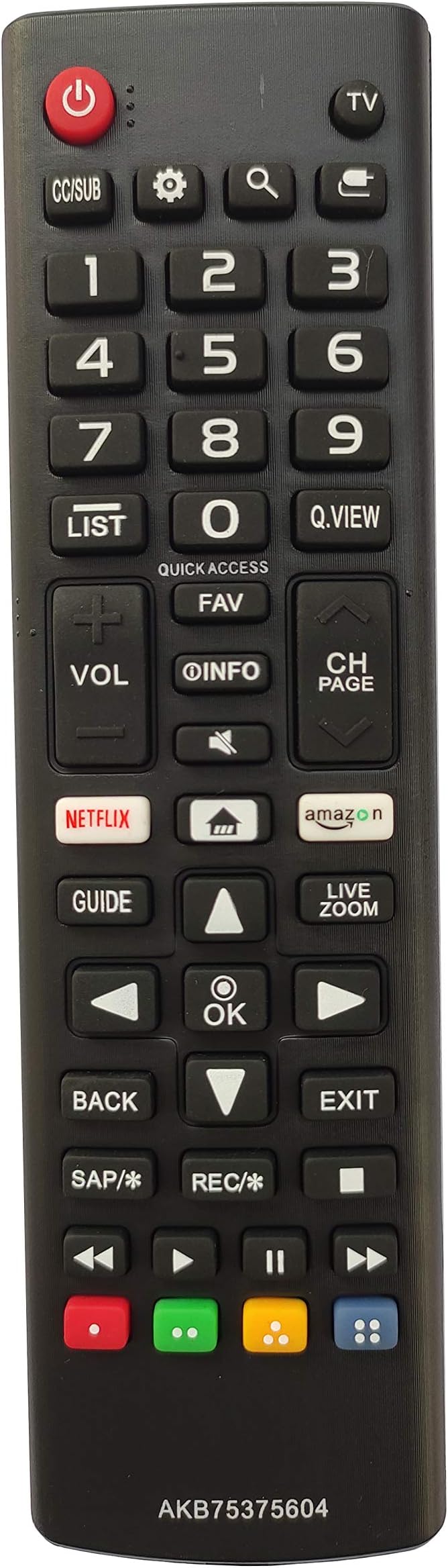 Universal Remote Compatible for LG UK6200 43UK6200PUA 49UK6200PUA 55UK6200PUA UK6190 70UK6190PUB 75UK6190PUB TV Remote Control