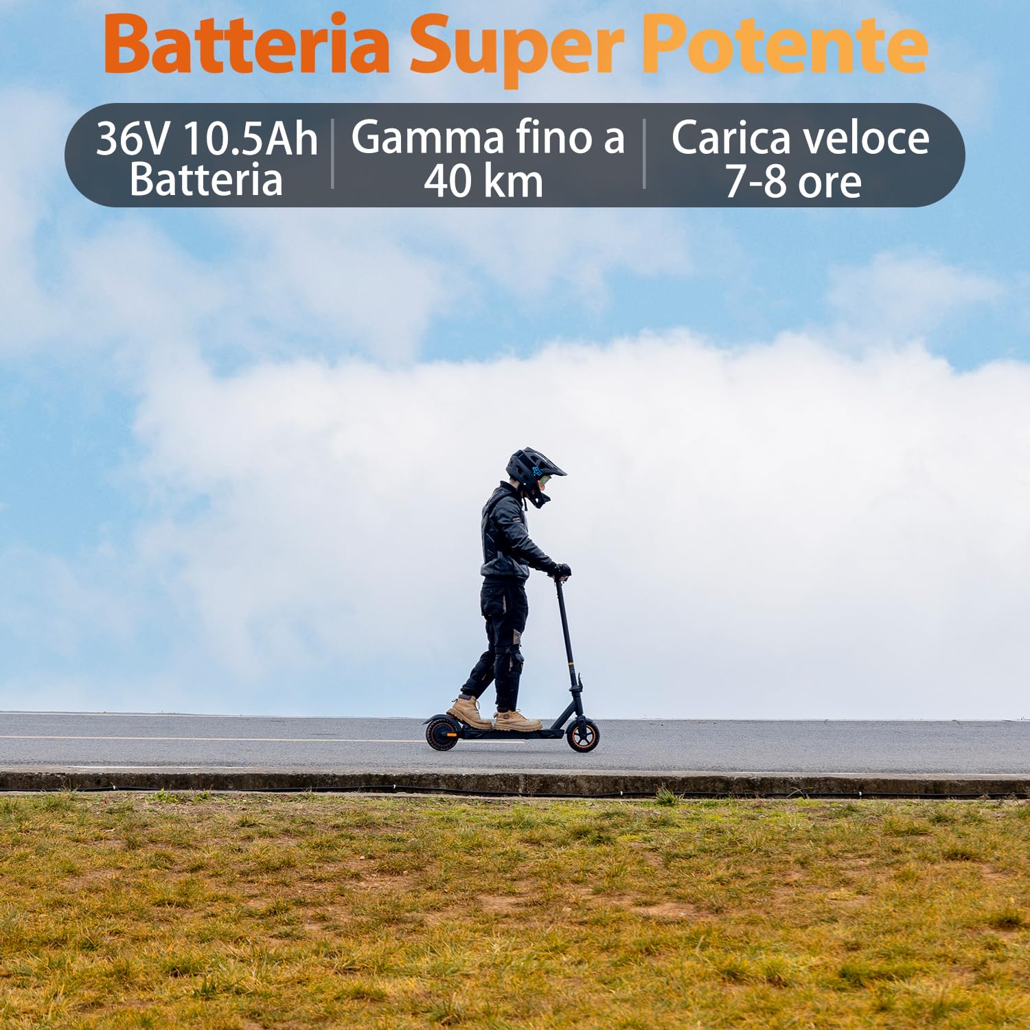 Kukirin S1 Max Monopattino Elettrico Adulto,Scooter Elettrico,Patinete Electrico,Autonomia di 39KM,Velocità Massima 25km/h,10"Pneumatici,Doppia Frenata,3Modalità di Velocità,Pieghevole Per.