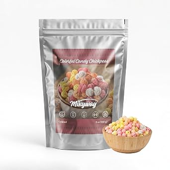 Yellow Double Roasted Dried Corum Chickpeas Garbanzo Beans Gourmet Snacks 5 Oz in Resealable Doypack Bag Mixyway Turkish Chickpeas, Dry Leblebi,Chickpea Snacks, Crunchy Double Size Corum Leblebisi 5 Ounce, Colorful Candy