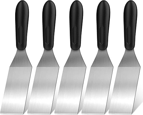 Miniatura 14 de Espátula pequeña de 2 piezas, espátulas de metal para uso en cocina, mini espátula de acero inoxidable para servir y cocinar, ideal para brownies, 1