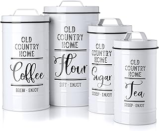 Canisters Sets for the Kitchen, Airtight Kitchen Canisters for Counterto...