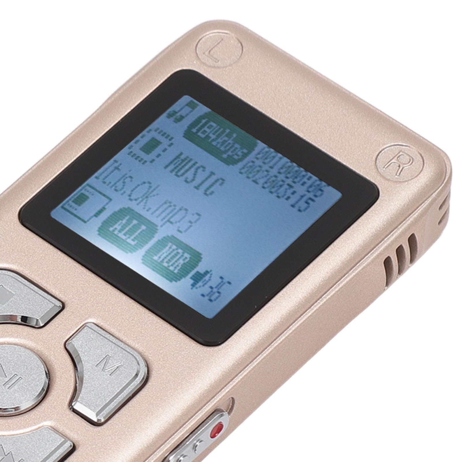 Grabadora de Voz Digital, Reducción de Ruido Inteligente, Micrófono Dual, Voz a Texto, Dispositivo de Grabación Activado por Voz, Grabadora MP3 (32G)