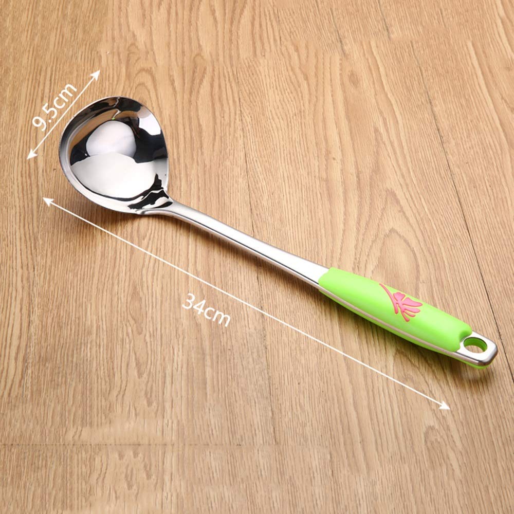 RajoNN 1 Juego de 6 Piezas de Utensilios de Cocina de Acero Inoxidable Pala Cuchara Utensilios de Cocina antiadherentes Suministros de Cocina Utensilios de Cocina para el hogar