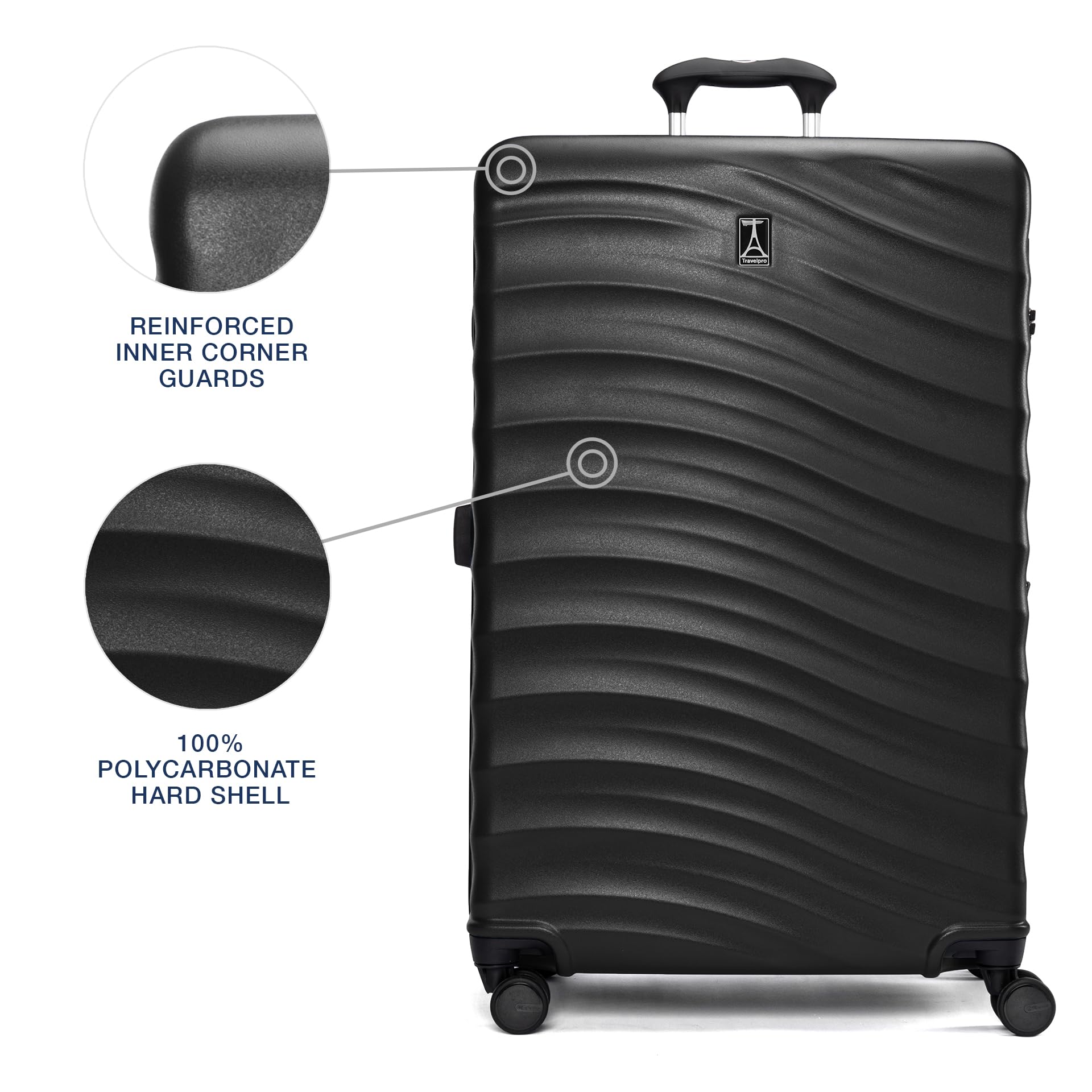 Travelpro ブラック バック Amazon.com.br: Travelpro: Black Luggage