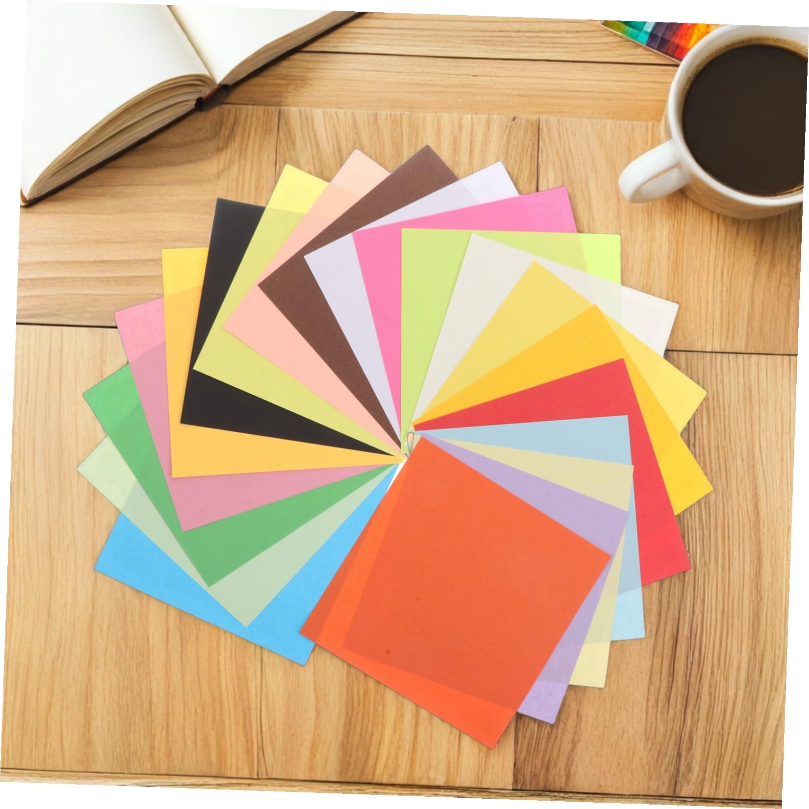 600 Stücke Origami Papier Doppelseitig Farbiges Bastelpapier Farben Quadratisch Faltpapier für DIY Kunsthandwerk Schulprojekte und Kreative Faltarbeiten