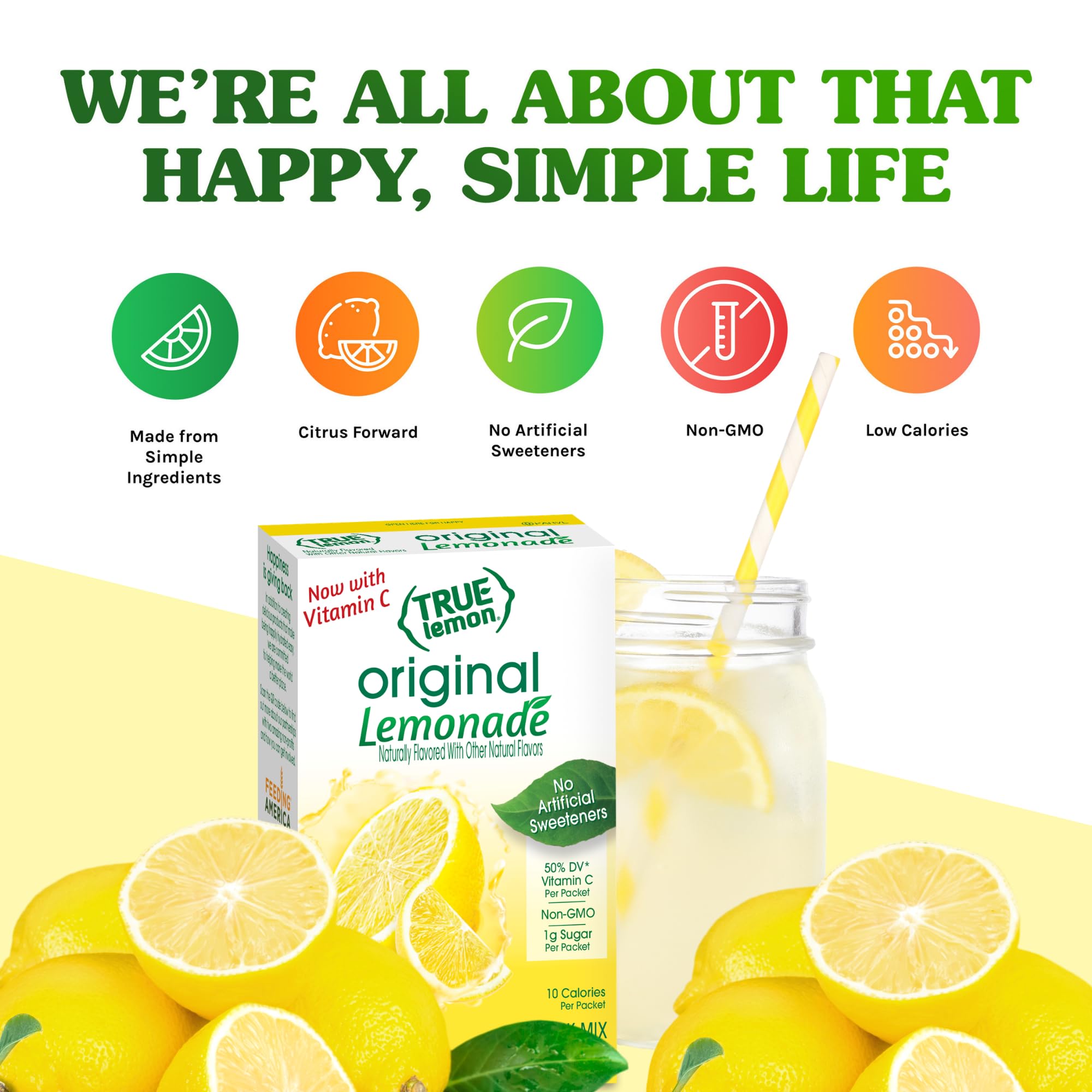Amazon.com : True Lemon lemonade, 1.06 Oz, 10 Count (Pack of 12