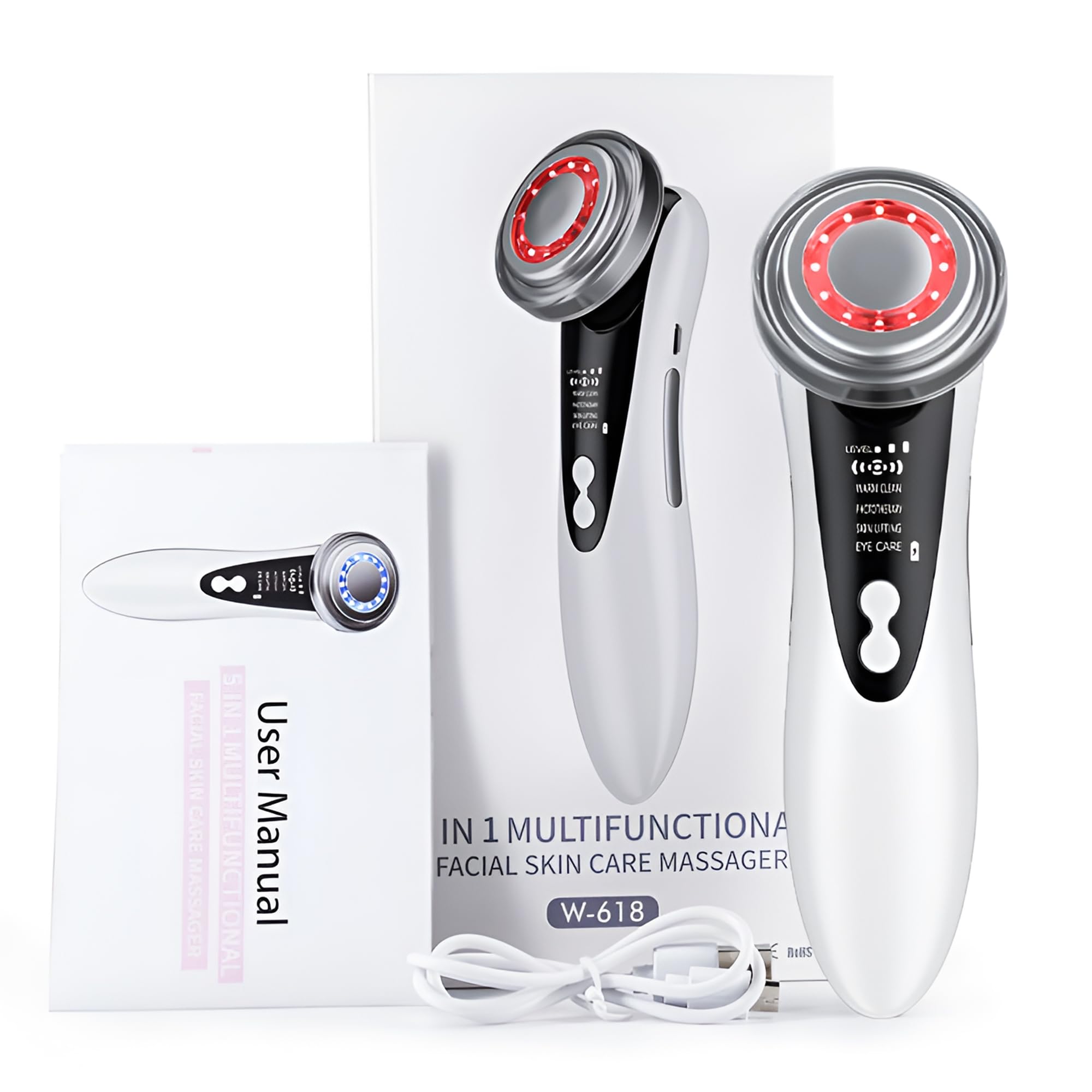 LEOPPARD Face Massager For Glowing Skin - Anti Aging Anti Wrinkles Face Neck Eye Massager Beauty Device,Red Light Therapy for Face, Vibration Facial Massager,Skin Tightening [5IN1 Face Lifting Device] (B0D9RG46HV) Amazon Price History, Amazon Price Tracker