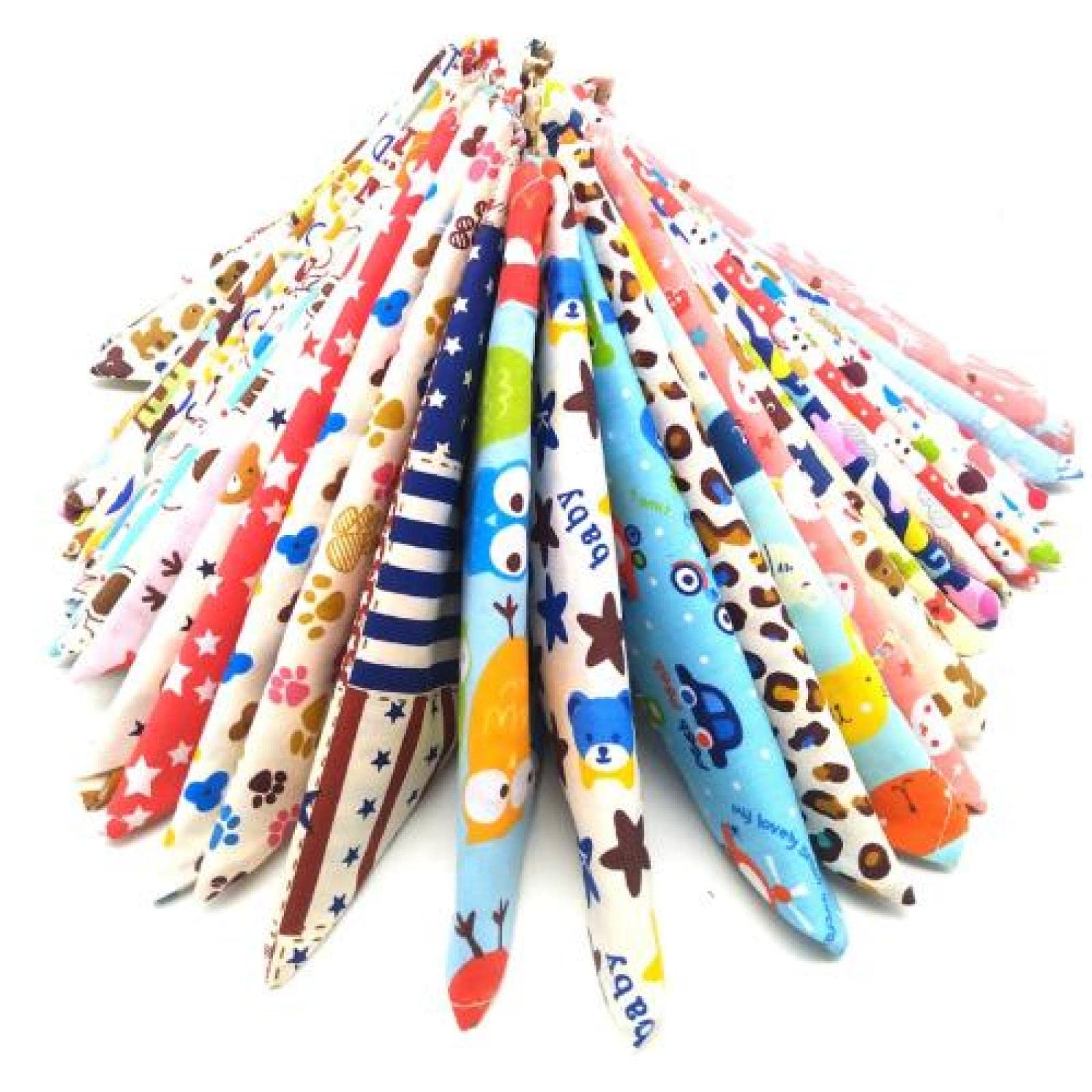 Bandanas pour chiens de compagnie, bandanas pour chiens, nouveaux motifs mixtes, bavoirs mignons, écharpes, bandana réglable en coton, accessoires pour animaux domestiques, 100 pièces, taille M