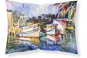 Caroline's Treasures Fly Creek Fish Market Fabric Pillowcase