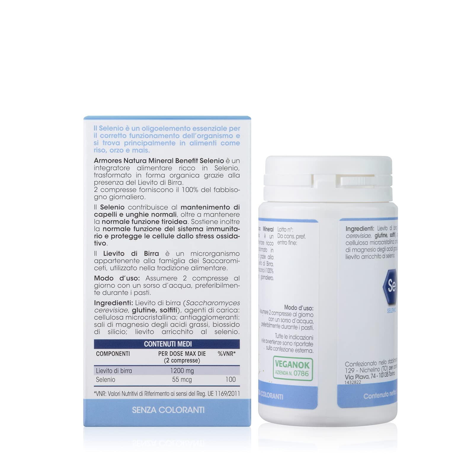 Armores Natura - Armores Mineral Benefit Selenio Integratore Ricostituente 90 Compresse - 943776979