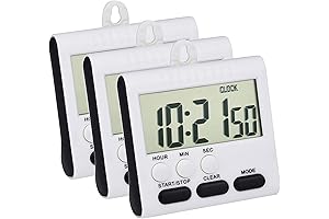 3 Pack Magnetic Digital Clock with Loud Alarm