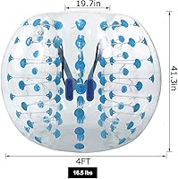 Vista 5 de Balones burbuja de fútbol inflables para adolescentes/adultos, bola de Zorb para el cuerpo de 1,2 m/1,5 m de diámetro, 1 paquete