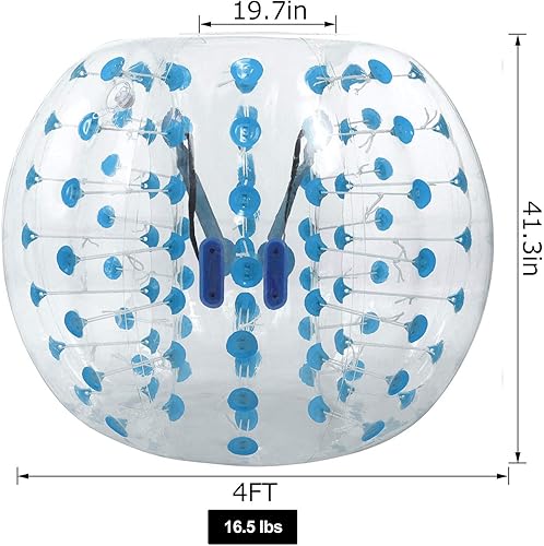 Miniatura 5 de Bolas de fútbol de burbujas para niños y adultos, diámetro de la bola de Zorb 4 pies 5 pies