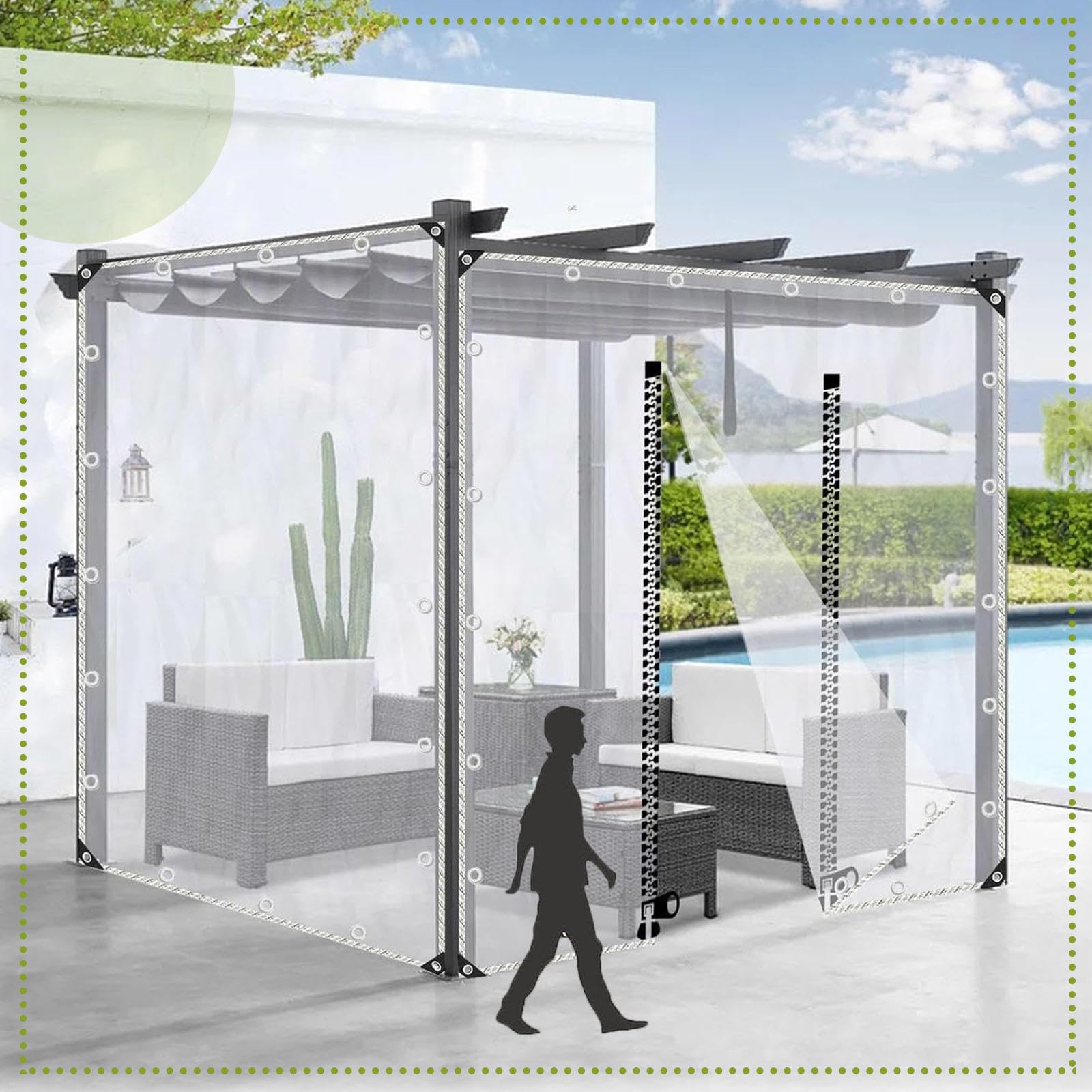 Transparente Pvc Plane Seitenteil Mit Reissverschlu Produktbild-Vorschau 7