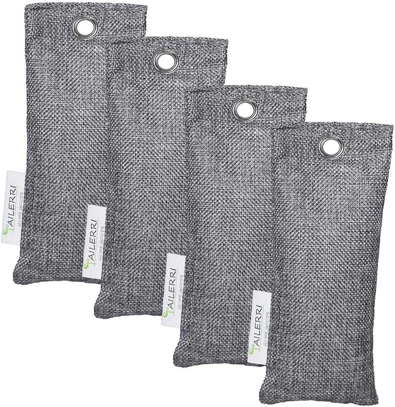 Bamboo Charcoal Air Purifying Bag, Moisture Absorber, Eco Friendly Car Air Purifier, Shoes Deodorizer, Closet Freshener(4 Pack)