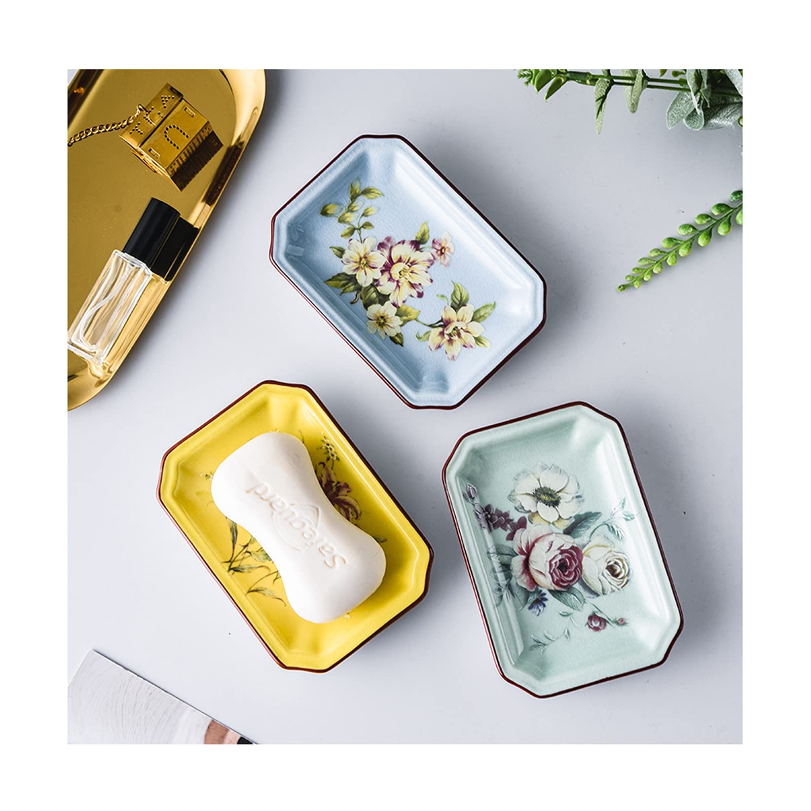 Uchwyt na mydelniczkę 3 sztuki mydelniczka ceramiczna mydelniczka dom kreatywna łazienka łazienka duży uchwyt na mydło prosty europejski styl mydelniczka mydelniczka pojemnik na mydło oszczędzacz mydła