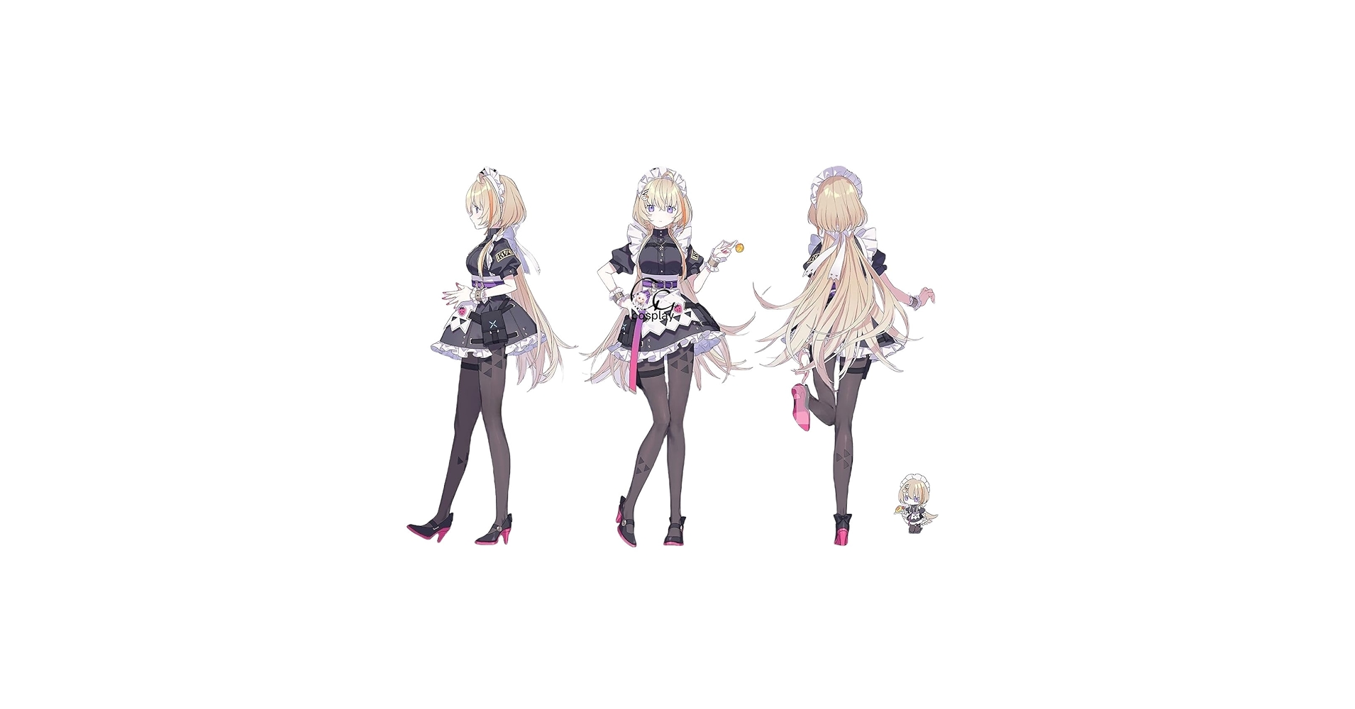 風楽奏斗 カナ モエチャッカ メイド服 衣装 フルセット Mサイズ にじさんじ モエチャッカファイア 風楽奏斗 cover メイド服
