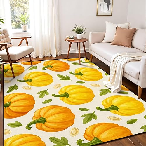Vista 33 de Funny Halloween Seamless Trendy Groovy Retro 70s Style Y2k Collection Area Rug Outdoor Patio Rug Play Mat Modern Floor Carpet Non-Slip Home Decor