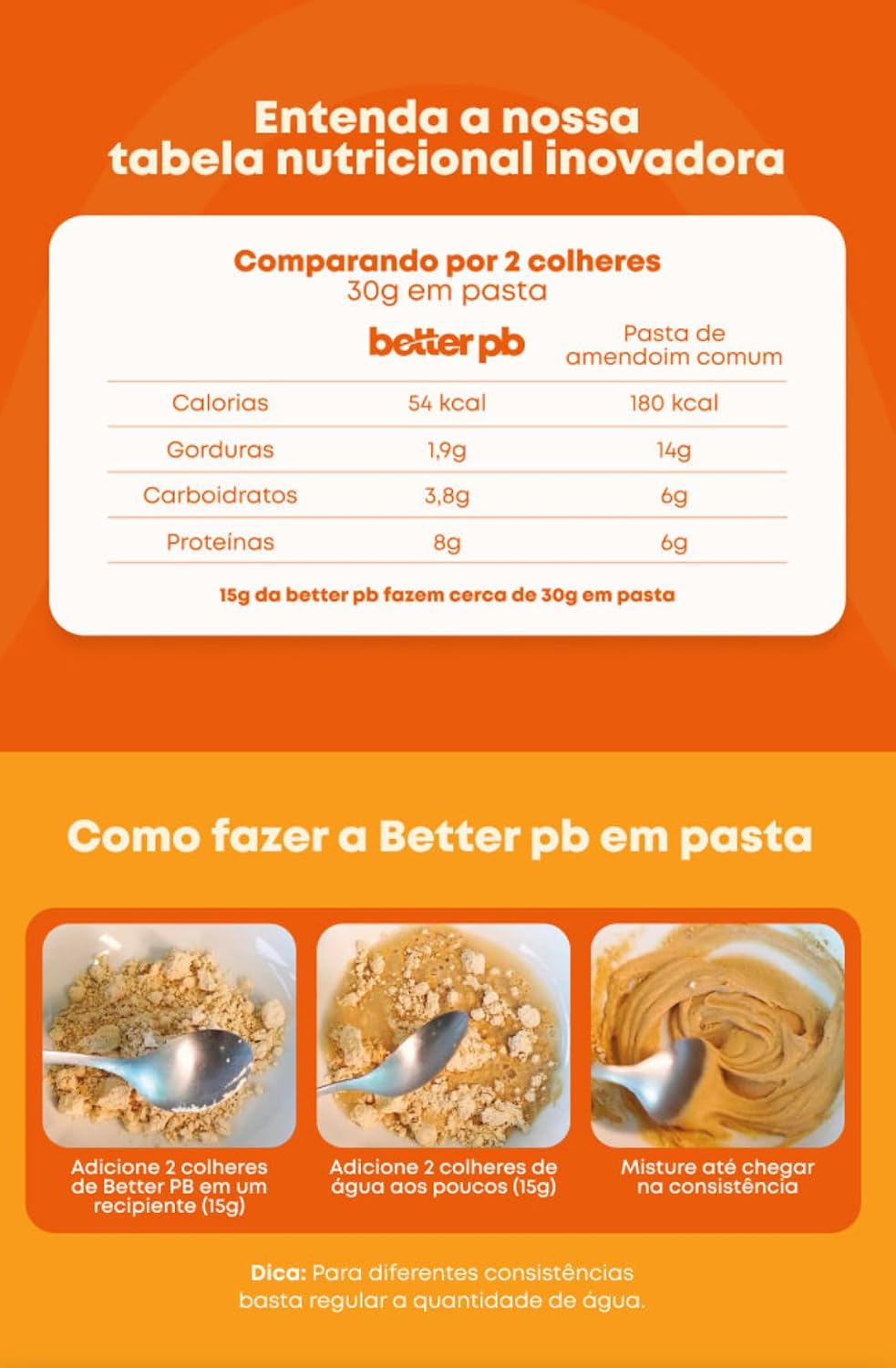 BetterPB Pasta de Amendoim em Pó Tradicional
