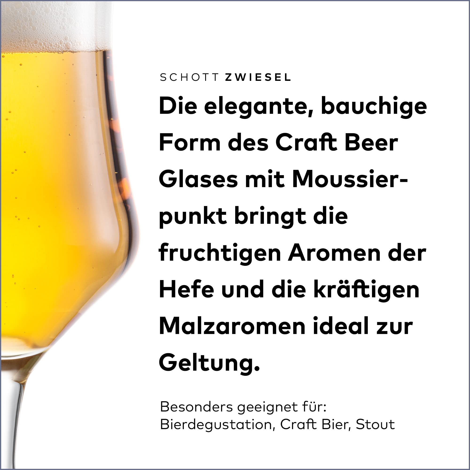 SCHOTT ZWIESEL Bicchieri universali Beer Basic Craft 0,3 (set da 6), classici bicchieri da birra per birra artigianale, lavabili in lavastoviglie, made in Germany (art. 121390)