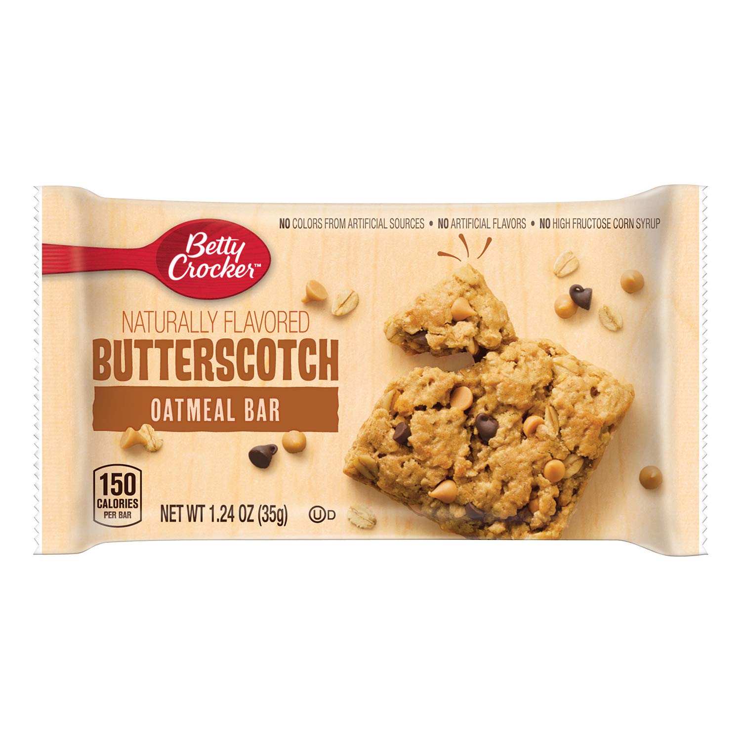 Betty Crocker Oatmeal Bar, Butterscotch, 1.24 Oz, 144