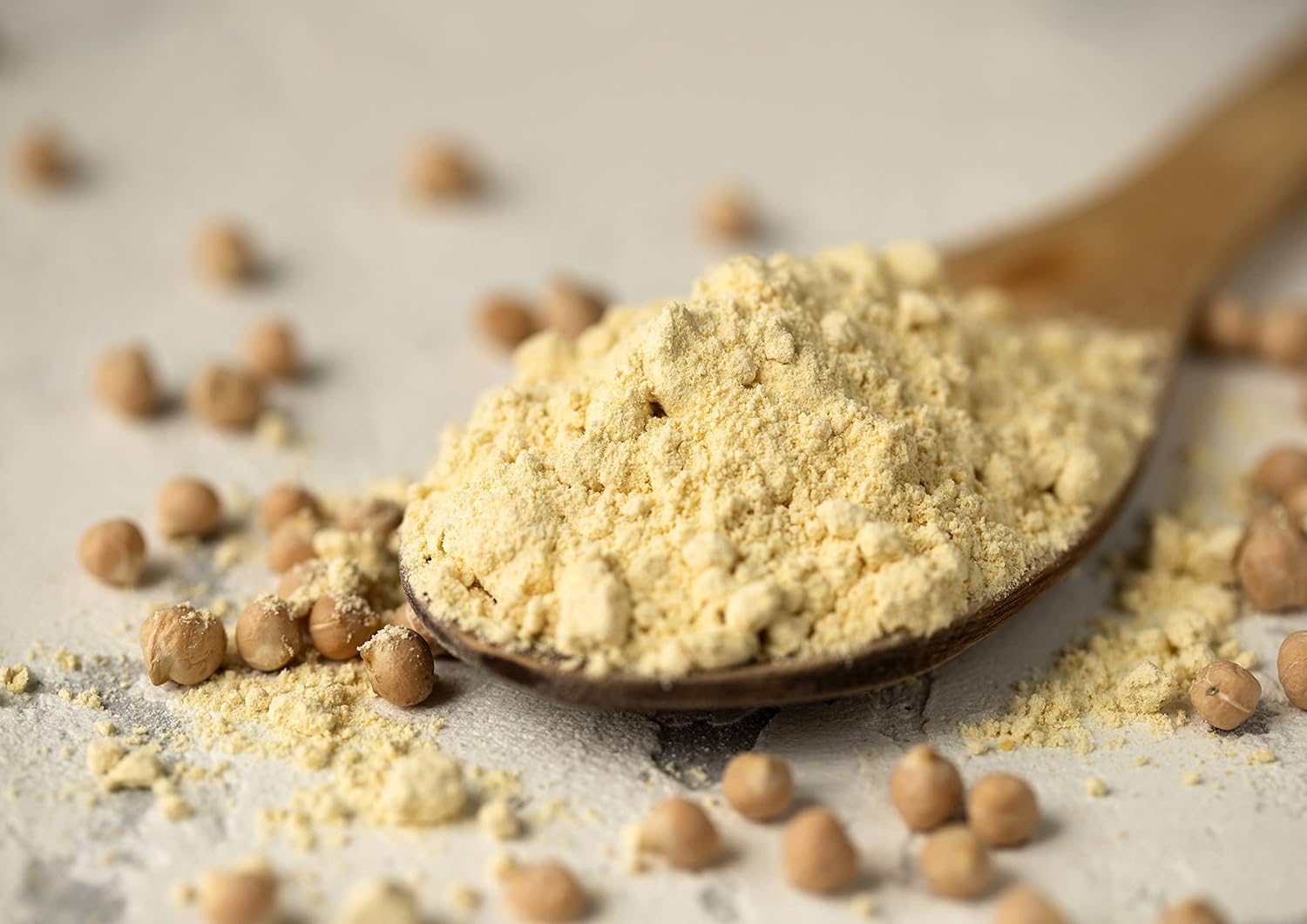 Food to Live Gluten Free Organic Chickpea Flour, 8 Pounds Non-GMO, Finely Milled Dried Garbanzo Beans, Vegan, Kosher, Bulk. High in Folate, Dietary Fiber, Protein. Perfect for Baking, Made in USA