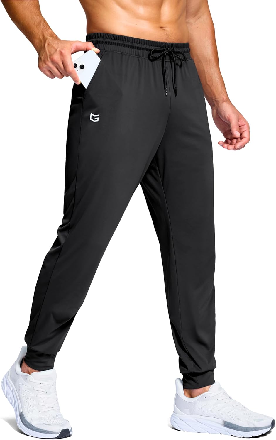 G Gradual Men’s Joggers Lightweight Athletic Workout Pants with Pockets Stretch Track Running Sweatpants for Men Gym Sports